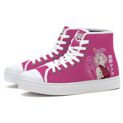 Tênis Feminino e Masculino Boruto Anime Desenho Japonês Modelo Botinha  Casual Estampado