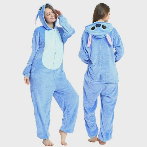 Pijama Macacão Fantasia Personagem Adulto Tam P ao gg Azul na Americanas  Empresas