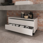 Gabinete para Banheiro com Rodizios 80cm Tecno Mobili