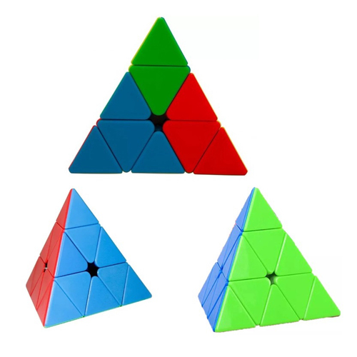 Cubo mágico 3x3, 2x2, pirâmide triangular suave, velocidade profissional,  brinquedos educativos, presentes para crianças