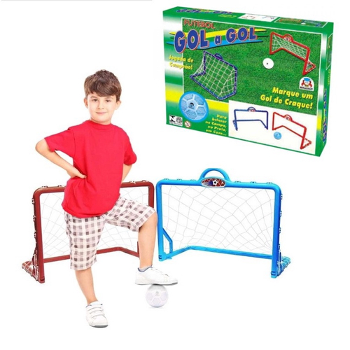 Jogo Infantil De Futebol E Basquete 2x1 C/ Gol Cesta E Rede