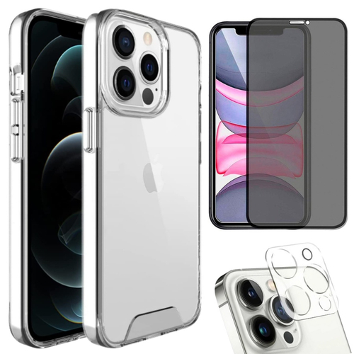 Kit 3x1 Premium Iphone Xr Película De Privacidade 3d Pelicula