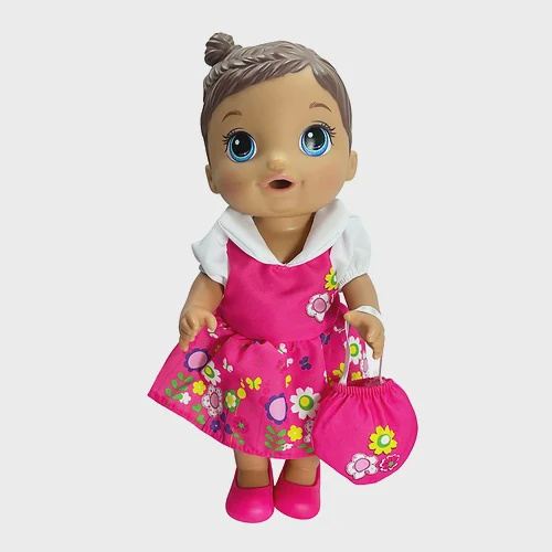 Kit Roupa de Boneca Baby Alive e Little Mommy Vestido Dente de