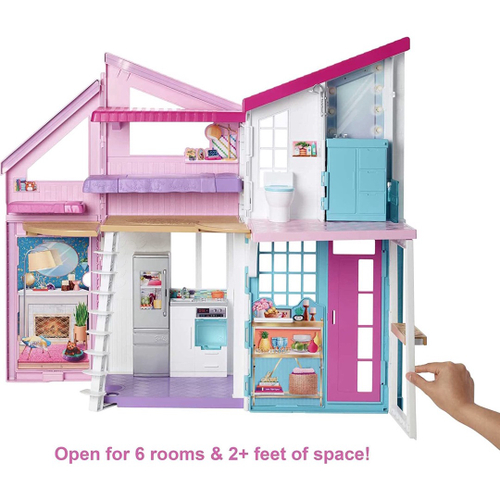 Casa Da Barbie Mega Casa Dos Sonhos Malibu + Móveis - Colore