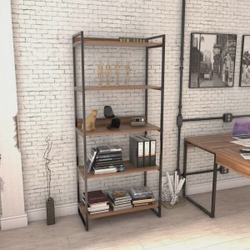 Estante Multiuso 5 Prateleiras 187x80cm Industrial Kuadra Compace Menor preço em Estante Multiuso 5 Prateleiras 187x80cm Industrial Kuadra Compace