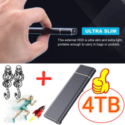 4tb ssd usb 3 ultra alta velocidade disco rígido externo + presente grátis é boa?