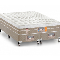 Conjunto Cama Box Queen Size Castor Star Air Pocket One Face (158x198x72) Menor preço em Conjunto Cama Box Queen Size Castor Star Air Pocket One Face (158x198x72)