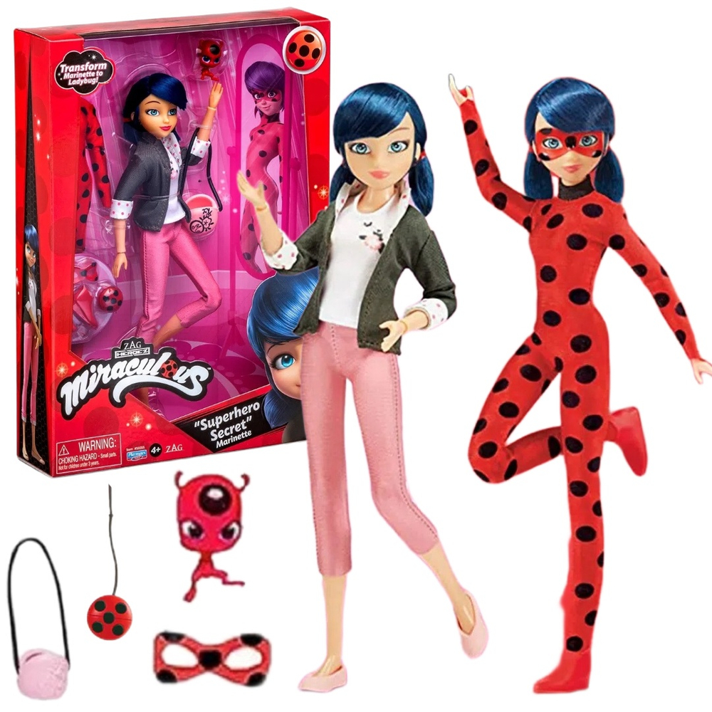 Boneca Miraculous Ladybug Superhero Secret Marinette com