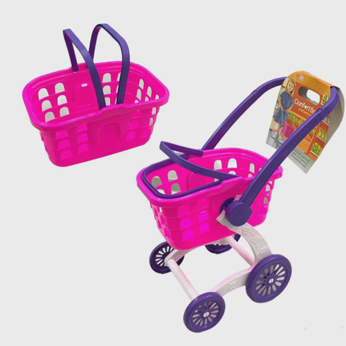 Esquirla Conjunto de jogo de carrinho, carrinho de compras infantil, jogo  de simulação, supermercado, carrinho de mão, carrinhos de supermercado,  brinquedo, Vermelho