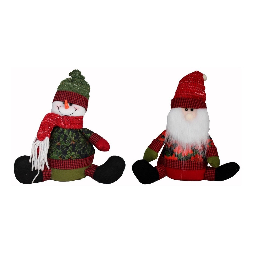 Boneco de Papai Noel em Pé com Guirlanda Rosto de Elfo 75cm em Promoção na  Americanas