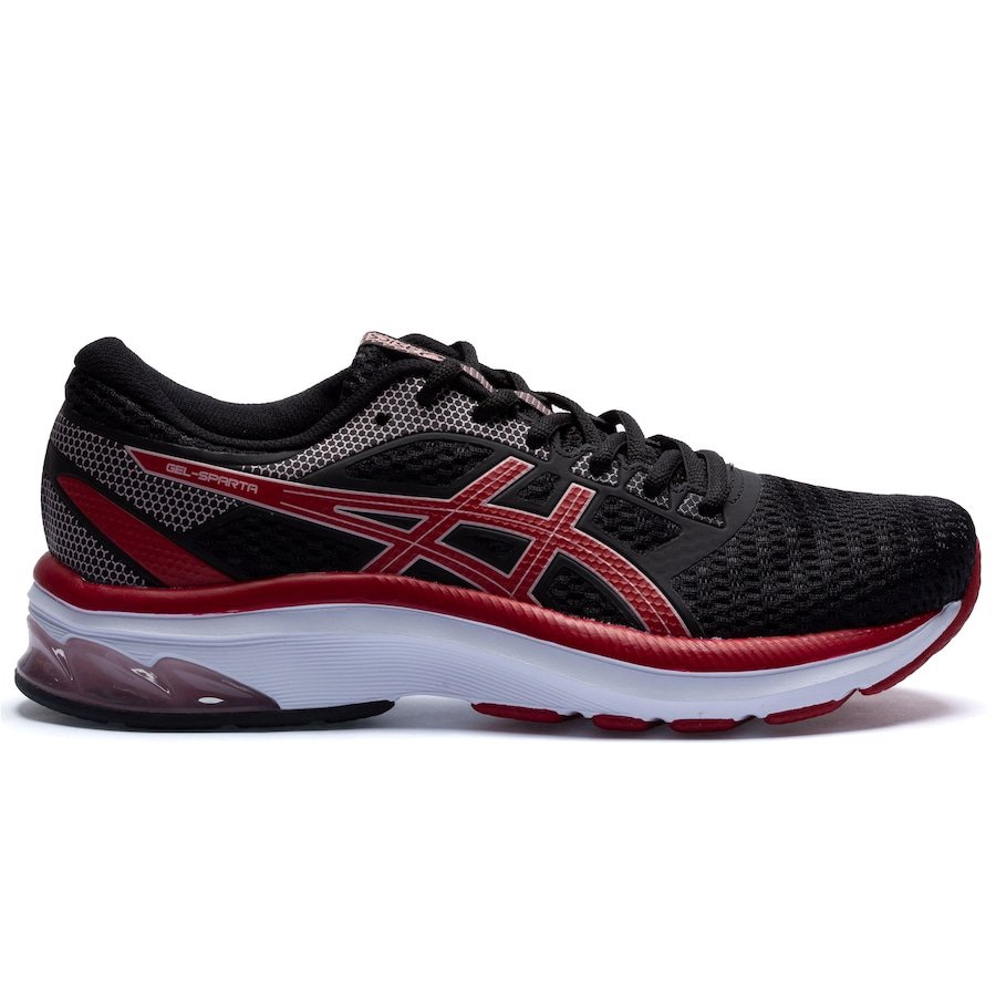 Asics vermelho e preto best sale