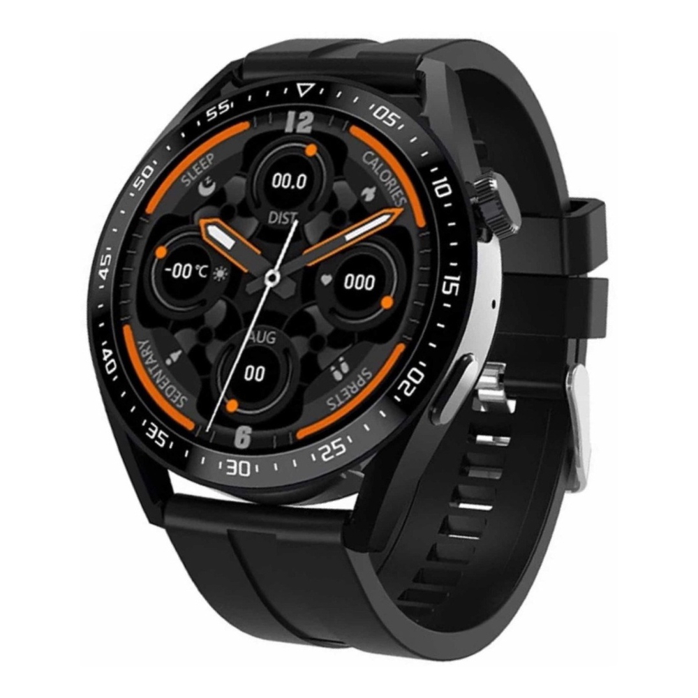 Relogio Digital Masculino Smart Watch Redondo Hw3 Max Brinde