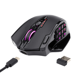Redragon m913 impacto elite sem fio gaming mouse com 16 botões programáveis, 16000 dpi, 80 hr bateria e pro sensor óptico-Federação russa Preto é boa?
