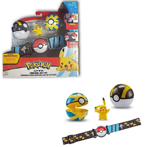 Kit Pokemon Articulado E Pokebola Brinquedo Montar Crianças