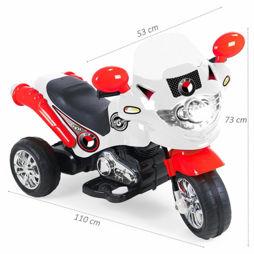 Mini Moto Eletrica Infantil Branca no Shoptime