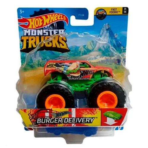 Carro Hot Wheels Monster Trucks Carbonator Mattel Fyj44 - Carrinho