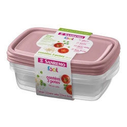 Jogo de 3 Potes Plásticos 785ml é boa?