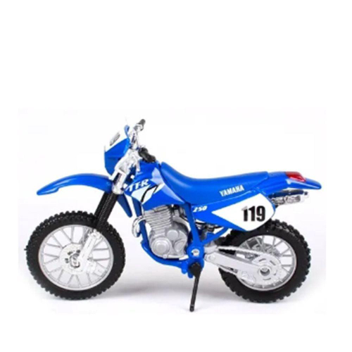 Miniatura Moto De Ferro Cross Trilha Yamaha Na Caixa 1:12