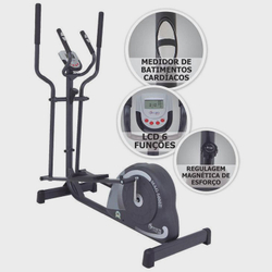 Elíptico Magnético Dream Fitness MAG5000E com 6 Funções até 120 Kg Chumbo Menor preço em Elíptico Magnético Dream Fitness MAG5000E com 6 Funções até 120 Kg Chumbo