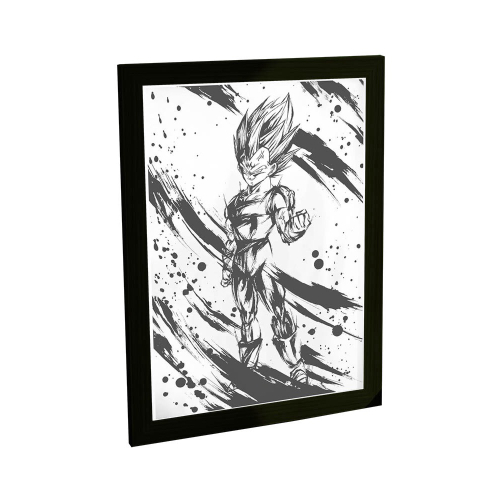 Quadro Dragon Ball Z Gohan Super Sayajin 2 Moldur E Vidro A3