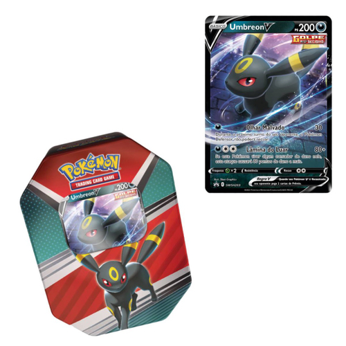 Jogo de Cartas - Pokémon Lata - 25 cartas - Evoluções de Eevee - Umbreon -  Copag em Promoção na Americanas