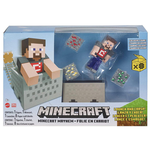 Boneco Creeper Minecraft 22cm - Mattel FVH22 no Shoptime