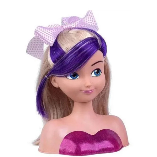 Kit Busto De Boneca Barbie Hair Styling Mais Maquiagem Pupee no Shoptime