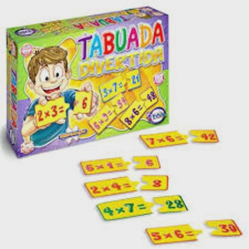 Jogo Educativo Tabuada Divertida Com 160 Peças - Tóia