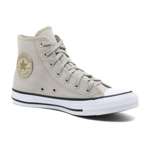 Tênis Converse All Star Chuck Taylor Hi Bege Claro / Ouro Claro os