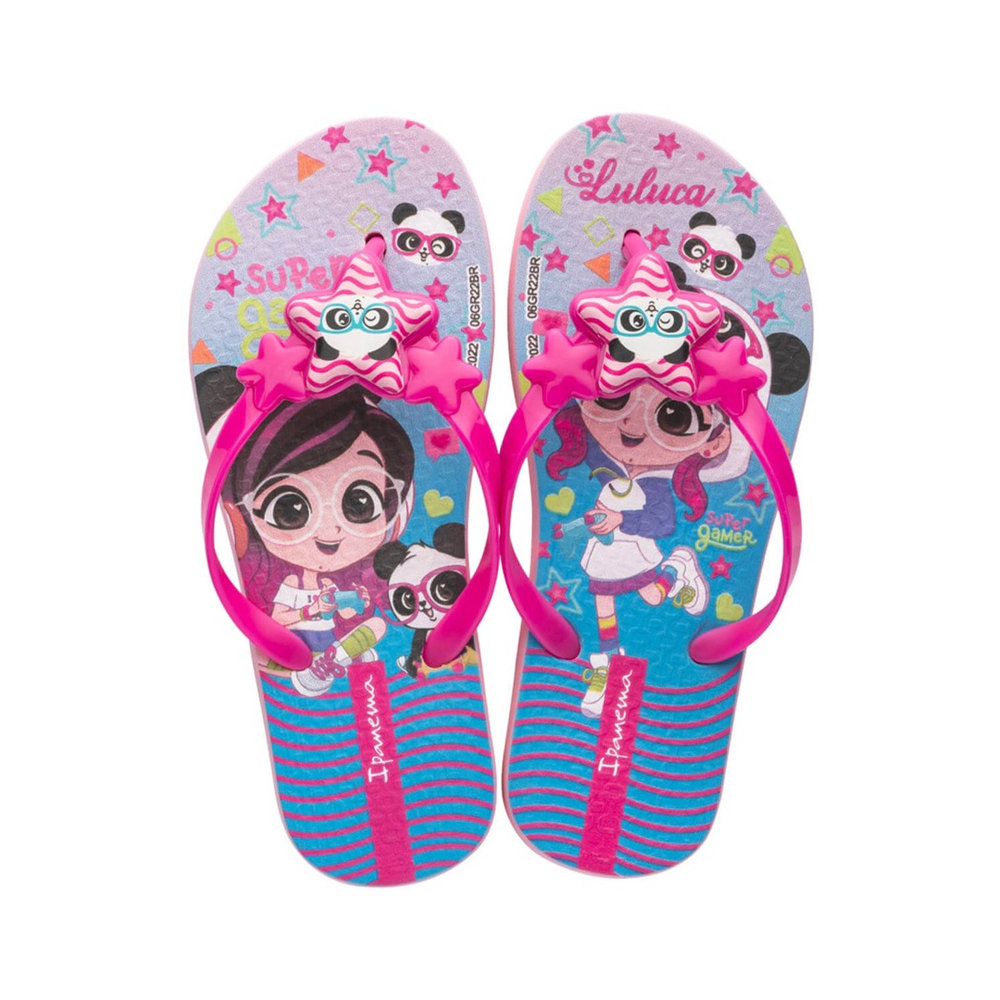 Chinelo Infantil Luluca Amor Rosa Ipanema