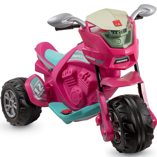 Moto Elétrica Infantil - Thunder - 12V - Rosa Pink - Bandeirante