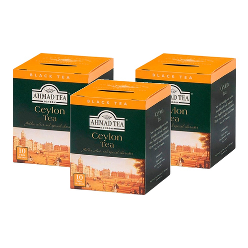 Chá Preto Earl Grey Ahmad Tea London, 10 Saquinhos de Chá, 20g