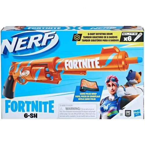 Lançador De Dardos Fortnite Hr Nerf 6 Dardos F4165 - Hasbro em Promoção na  Americanas