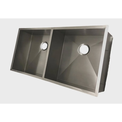 Cuba para Cozinha Retângular Dupla Linha Reta Inox 86,5x40x23 1mm