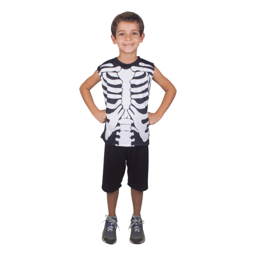 Fantasia Infantil Halloween Dia Das Bruxa Caveira Esqueleto