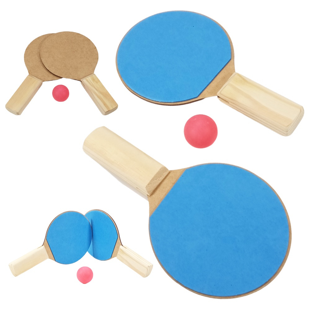 Kit com Raquete e Bolinha Para Tênis de Mesa Ping-pong