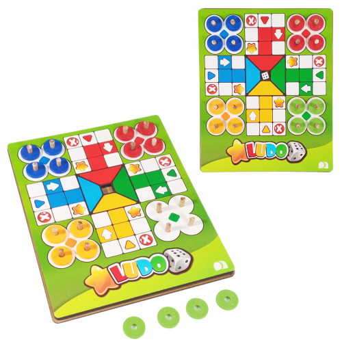 Jogo Ludo Tabuleiro Pinos Em Madeira mdf Clássico Especial em Promoção na  Americanas