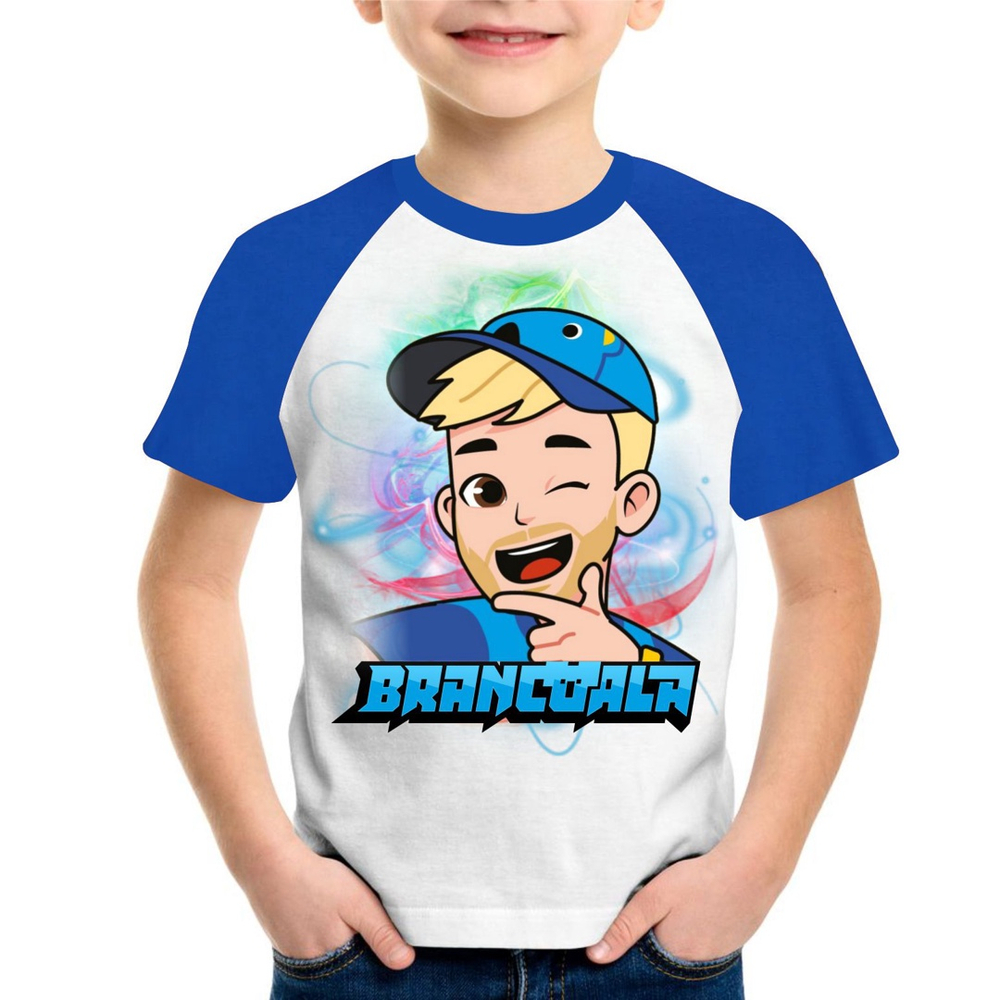 Camiseta Do r Brancoala Infantil e Juvenil Unissex mangas