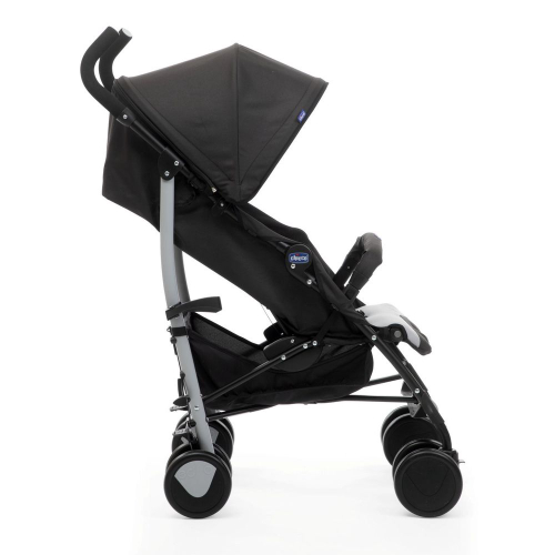 Carrinho de Bebê para Passeio Chicco Echo com Bumper Bar Stone de 0 Meses até 15kg Preto com Cinza - Imagem 4