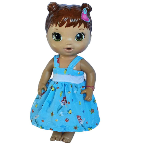 Roupas para bonecas padrão baby Alive e similares 4 vestidos