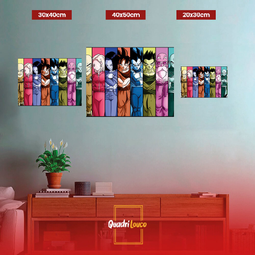 Quadro decorativo poster goku dragon ball filhos sayajin no Shoptime