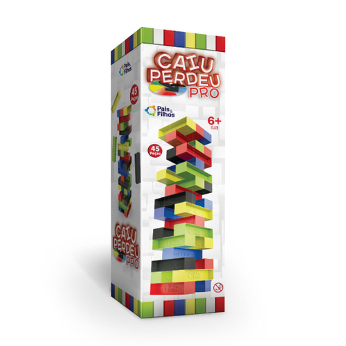 Jogo Construção Blocos de Montar + Torre Caiu Perdeu Jenga em Promoção na  Americanas