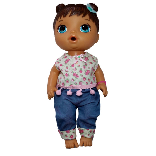 Roupas para bonecas padrão baby Alive e similares 4 vestidos