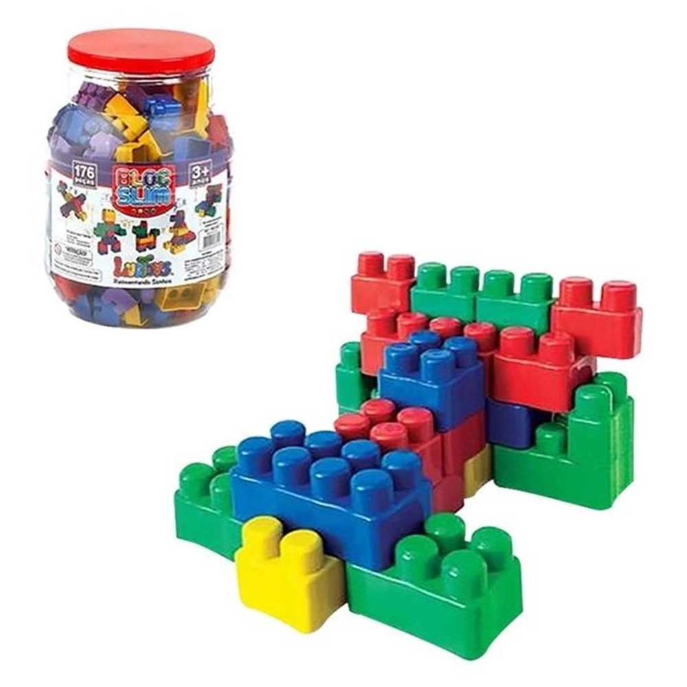 Brinquedo Educativo de Montar Pecinhas Com Cores Sortidas - ShopJJ