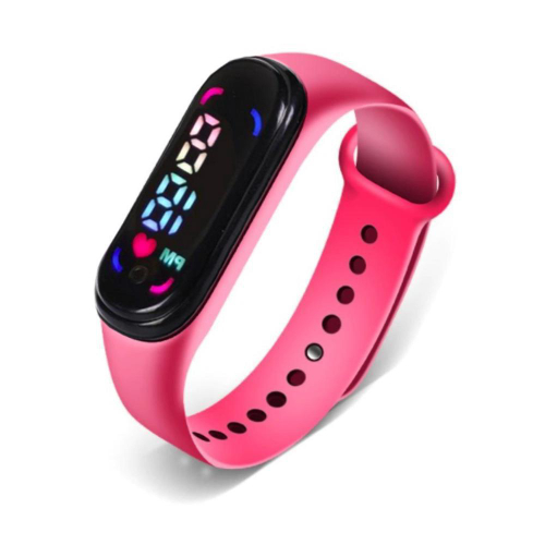 Relógio Digital Esporte Bracelete Led Adulto Infantil Smart - - Preto