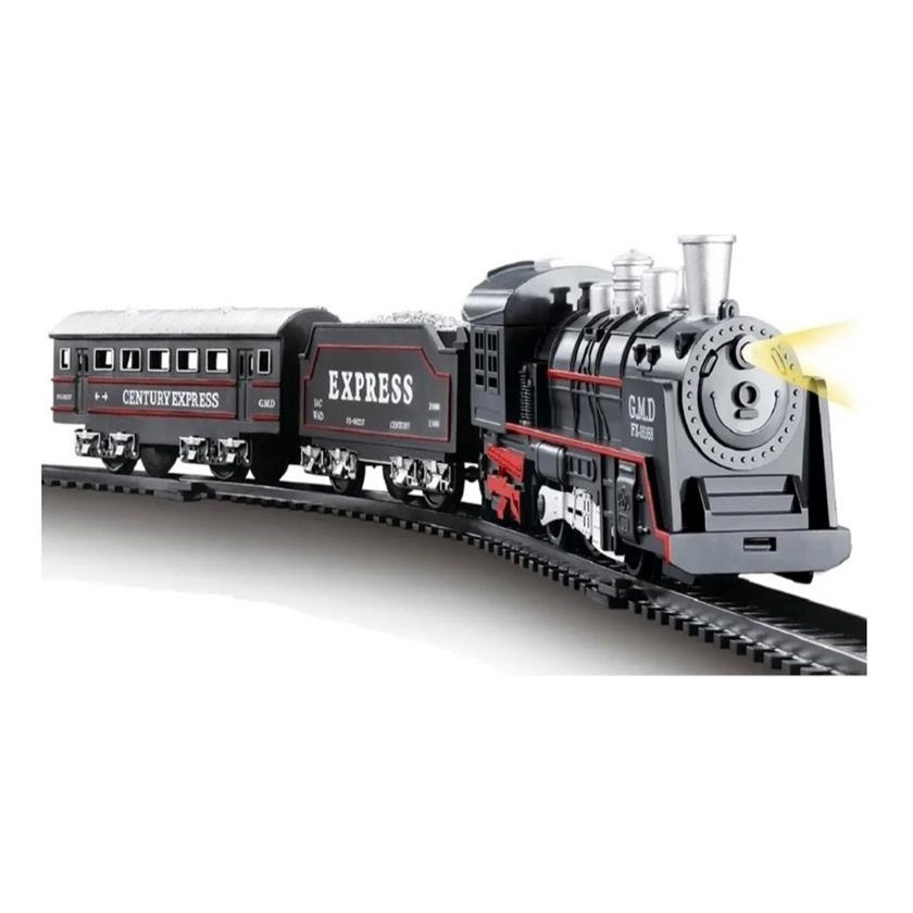 Brinquedo Trem Locomotiva De Metal Com Luz E Som Veja Video