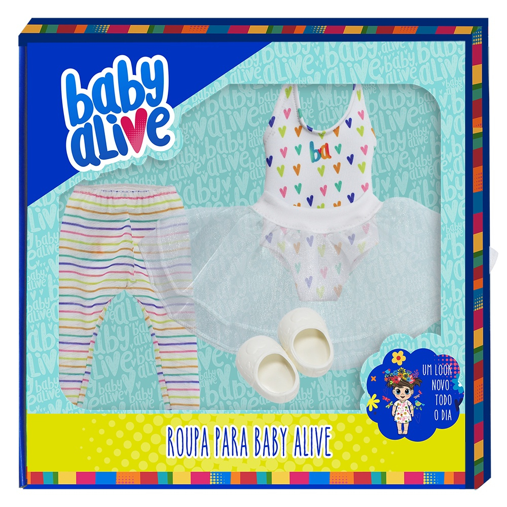 Roupa boneca baby alive hasbro original - kit recém nascido em