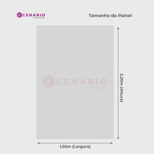 Painel Festa Retangular Panda Luluca Tecido Sublimado 1,5m x 1,2m