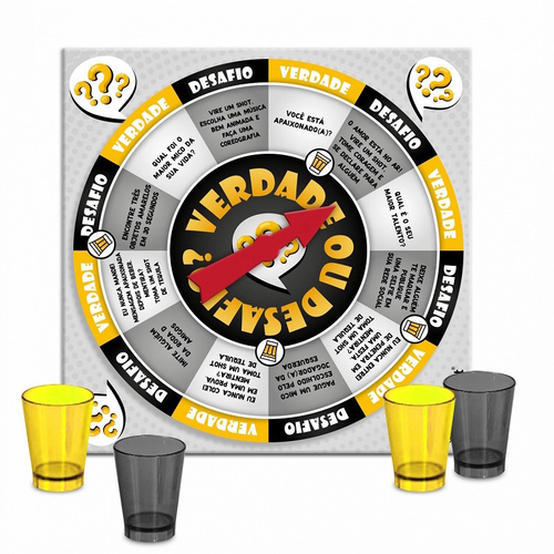 Jogo Beber Drink jogo de bebidas jogo roda de shot - HOUSE DECOR