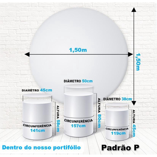 Painel Redondo Tecido Sublimado 3D Léo e o Caminhão WRD-3533 - Wear  Sublimações